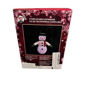 New Santa's Forest 4' Inflatable Snowman    Frosty   Outdoor / Indoor   Nylon